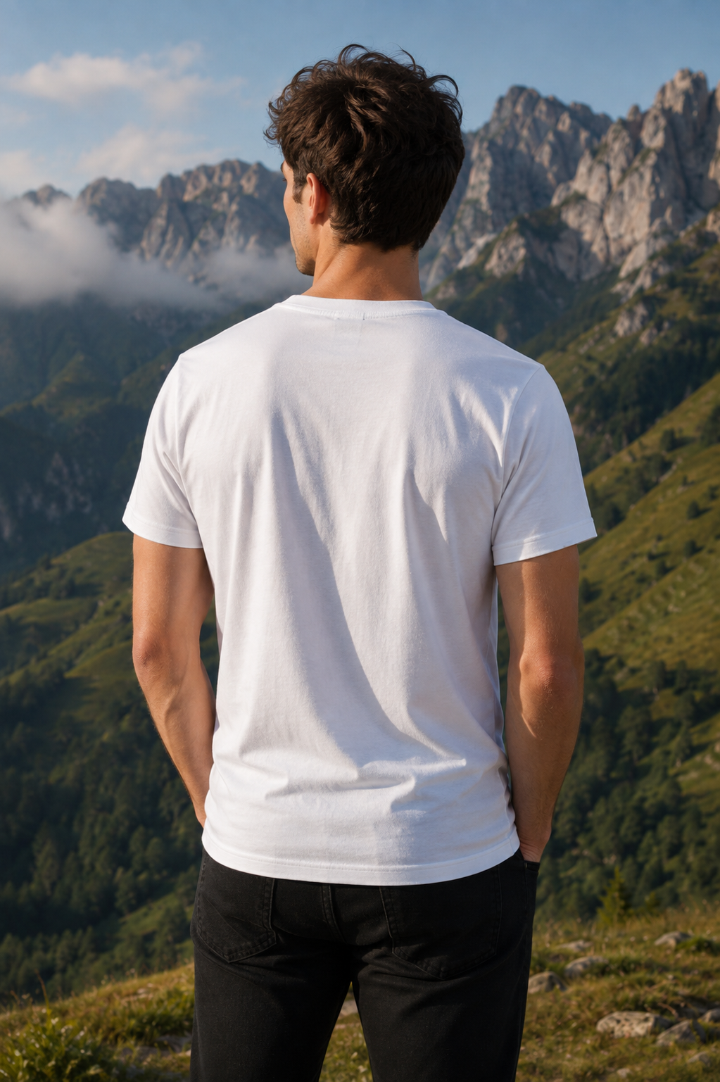 Newport England Men’s White Signature Logo T-Shirt