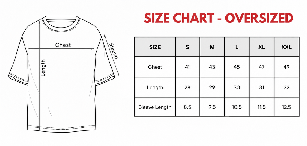 Acid Wash Red Oversized Graphic T-Shirt for Men | Premium Cotton