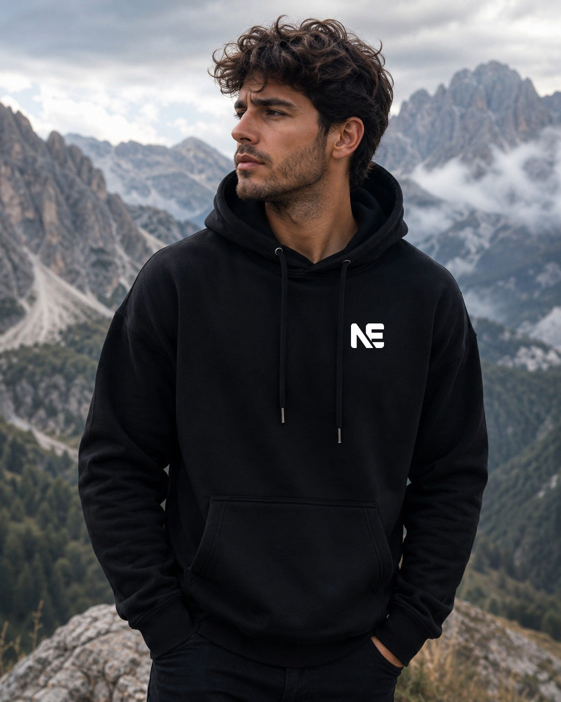 Newport England Black Premium Pullover Hoodie for Men