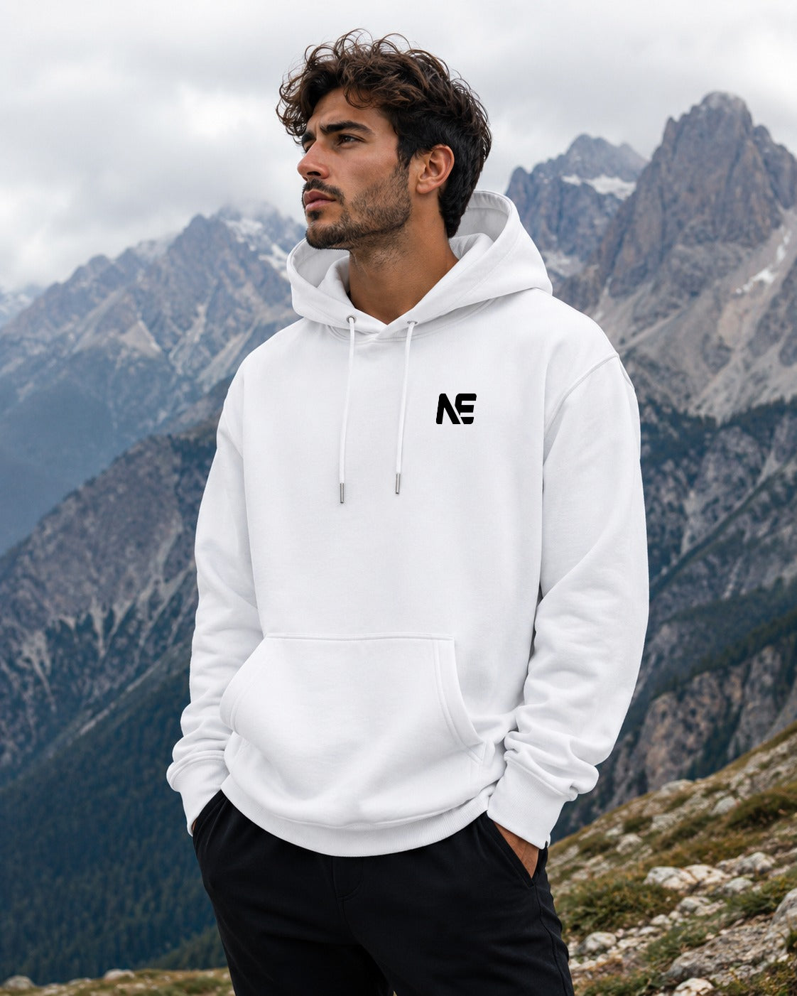 Newport England White Premium Pullover Hoodie for Men
