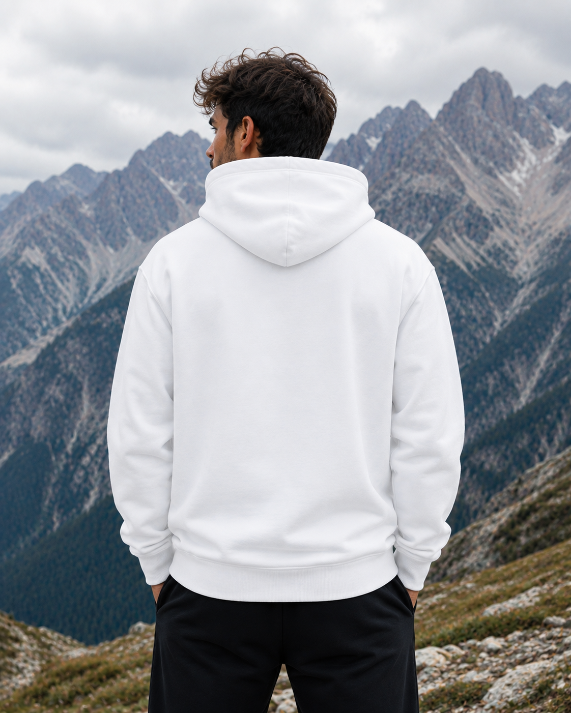 Newport England White Premium Pullover Hoodie for Men